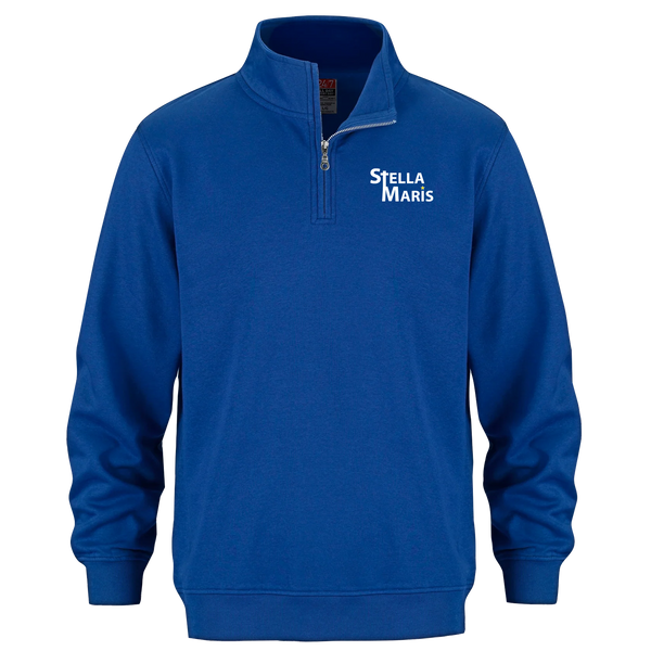 Stella Maris Adult 1/4 Zip Sweatshirt with Embroidered Logo
