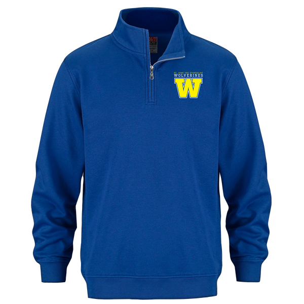 Wolverines Youth 1/4 Zip Sweatshirt with Embroidered Logo