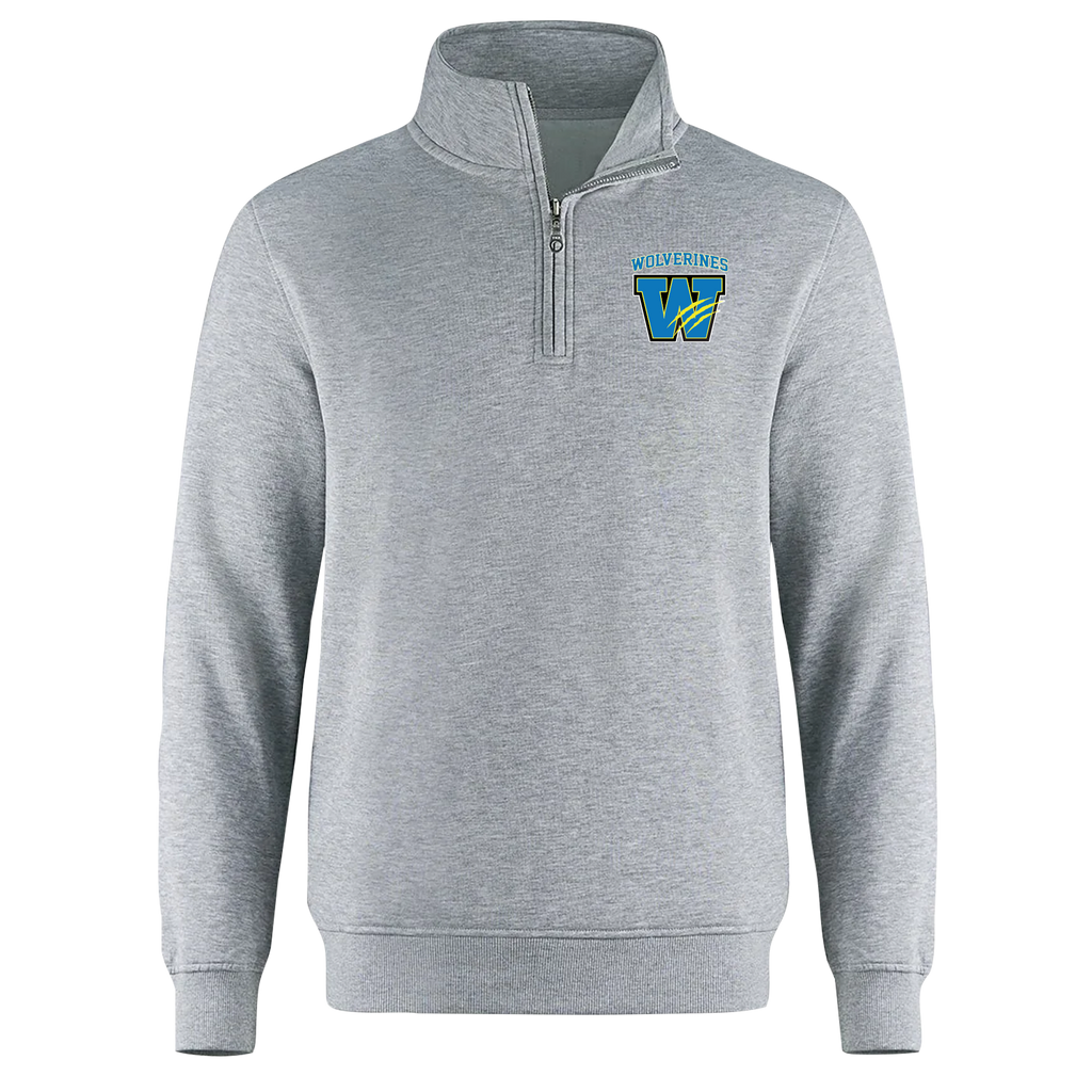 Wolverines Youth 1/4 Zip Sweatshirt with Embroidered Logo