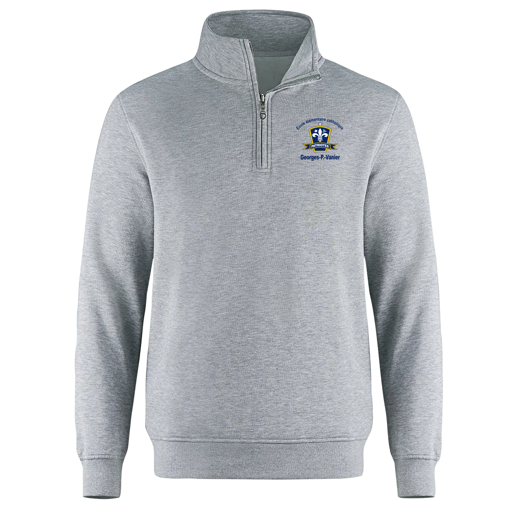 Georges-P.-Vanier Adult 1/4 Zip Sweatshirt with Embroidered Logo