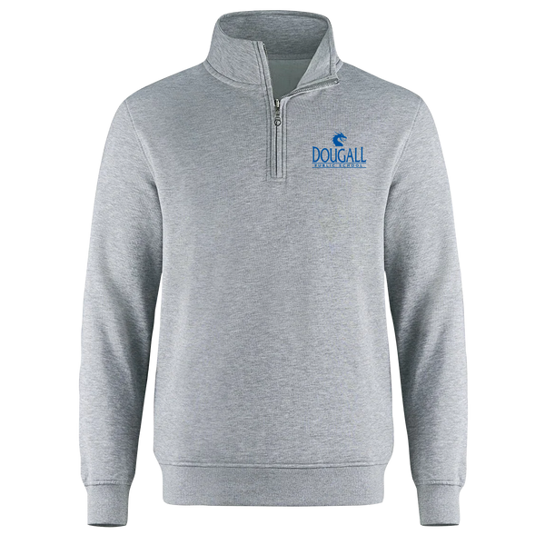 Dougall Adult 1/4 Zip Sweatshirt with Embroidered Logo