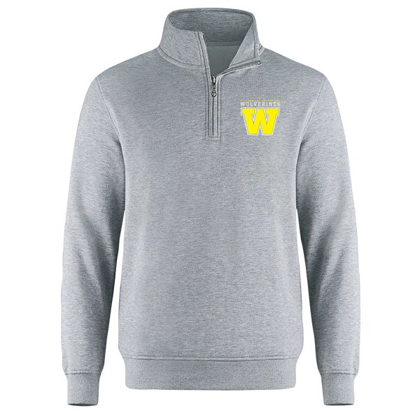 Wolverines Youth 1/4 Zip Sweatshirt with Embroidered Logo