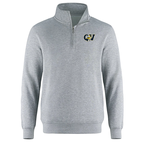 Queen Victoria Adult 1/4 Zip Sweatshirt with Embroidered Logo