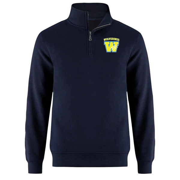 Wolverines Youth 1/4 Zip Sweatshirt with Embroidered Logo