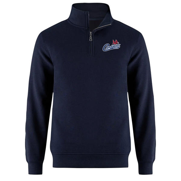 J.L. Dunn Adult 1/4 Zip Sweatshirt with Embroidered Logo