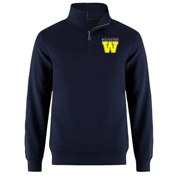 Wolverines Youth 1/4 Zip Sweatshirt with Embroidered Logo