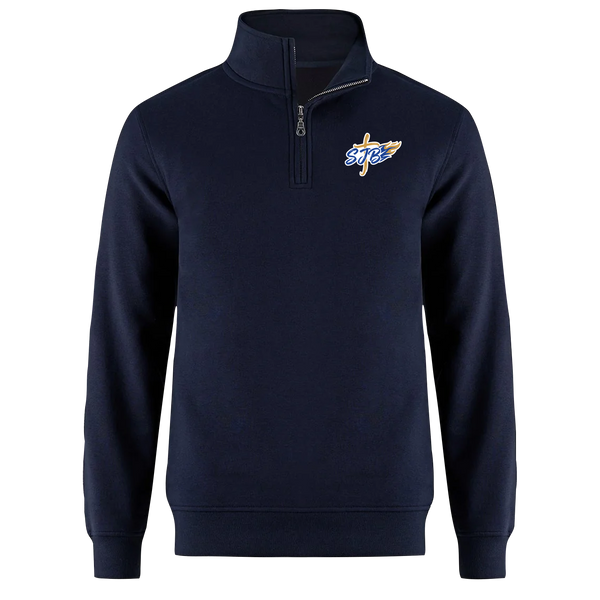 St. John the Baptist Adult 1/4 Zip Sweatshirt with Embroidered Logo