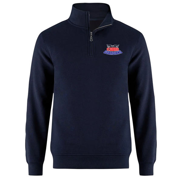 Guardians Adult 1/4 Zip Sweatshirt with Embroidered Logo