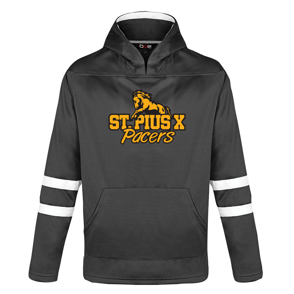 Pacers Youth Pullover Hockey Lace Hooded Sweatshirt With Printed Logo