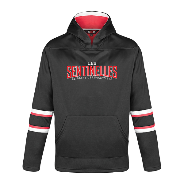 Sentinelles Youth Pullover Hockey Lace Hooded Sweatshirt with Printed Logo