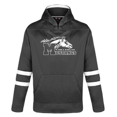 John A. McWilliam Youth Pullover Hockey Lace Hooded Sweatshirt With Printed Logo