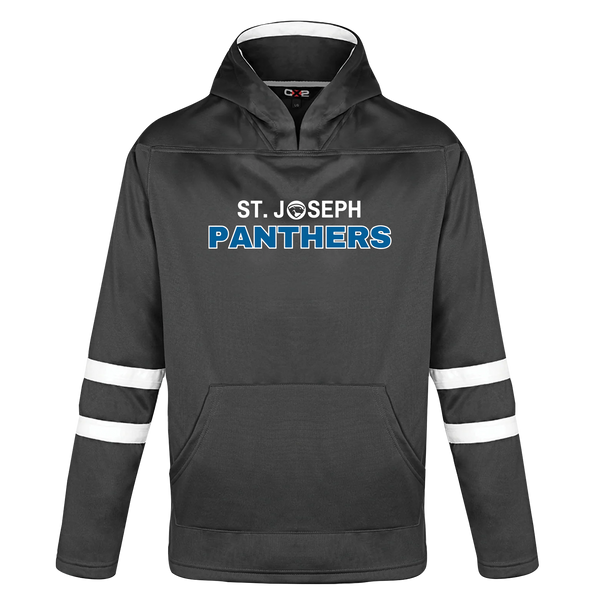 St. Joseph Youth Pullover Hockey Lace Hooded Sweatshirt With Printed Logo