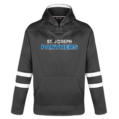 St. Joseph Youth Pullover Hockey Lace Hooded Sweatshirt With Printed Logo
