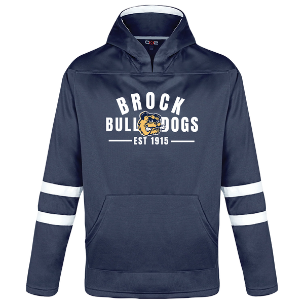 General Brock EST 1915 Youth Pullover Hockey Lace Hooded Sweatshirt with Printed Logo