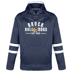 General Brock EST 1915 Youth Pullover Hockey Lace Hooded Sweatshirt with Printed Logo