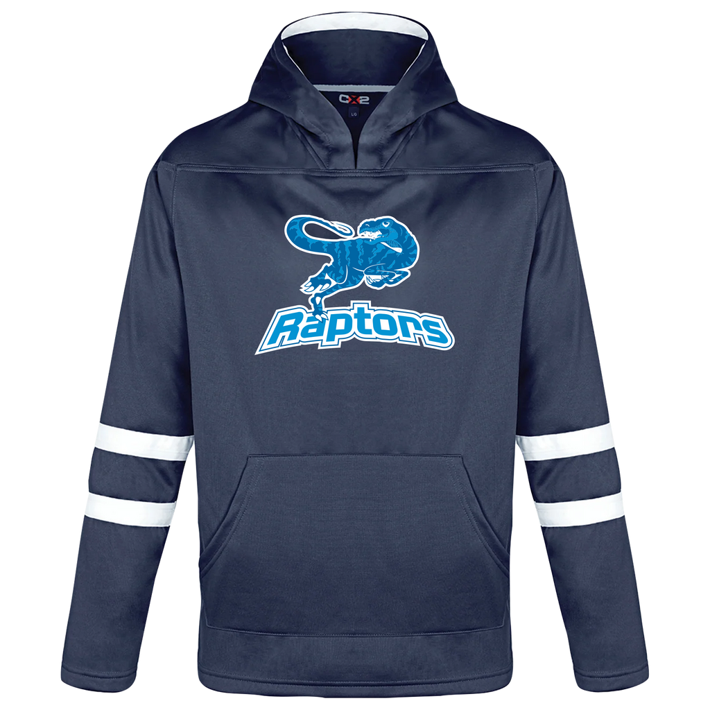 Lakeshore Discovery Youth Pullover Hockey Lace Hooded Sweatshirt With Printed Logo