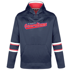 Guardians Youth Pullover Hockey Lace Hooded Sweatshirt With Printed Logo