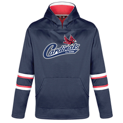 J.L. Dunn Youth Pullover Hockey Lace Hooded Sweatshirt With Printed Logo