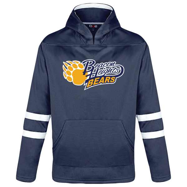 Beacon Heights Youth Pullover Hockey Lace Hooded Sweatshirt With Printed Logo