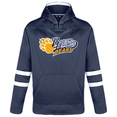 Beacon Heights Youth Pullover Hockey Lace Hooded Sweatshirt With Printed Logo