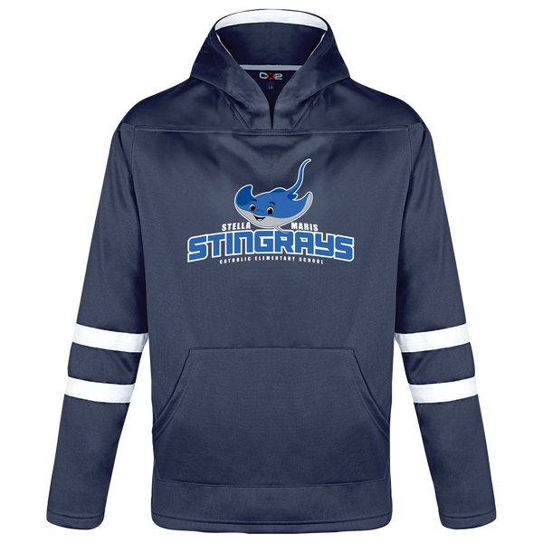 Stella Maris Youth Pullover Hockey Lace Hooded Sweatshirt With Printed Logo