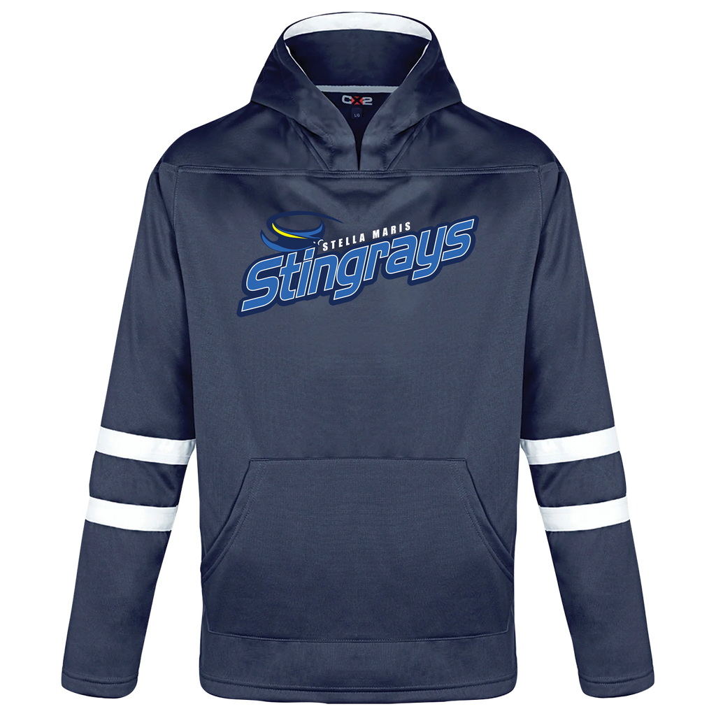 Stella Maris Youth Pullover Hockey Lace Hooded Sweatshirt With Printed Logo