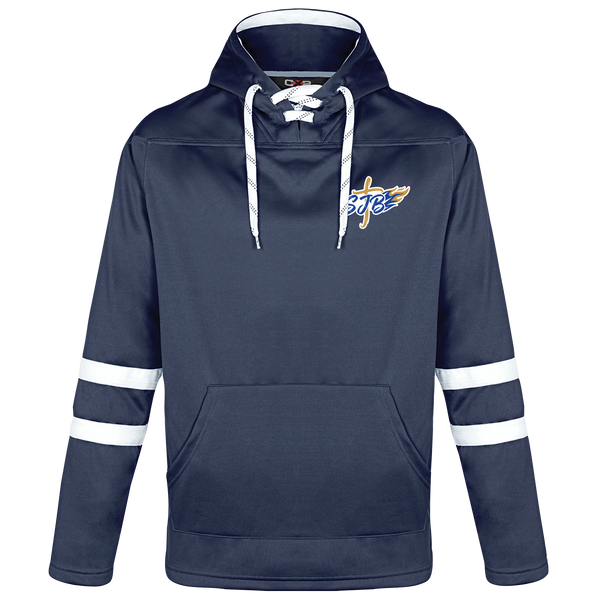 St. John the Baptist Staff Adult Lace Hoodie with Printed Logo