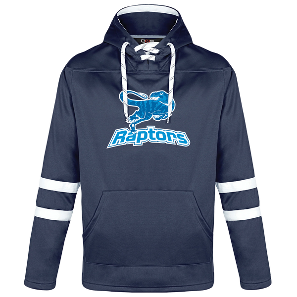 Lakeshore Discovery Adult Pullover Hockey Lace Hooded Sweatshirt With Printed Logo
