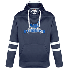 Stella Maris Adult Pullover Hockey Lace Hooded Sweatshirt With Printed Logo