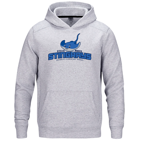 Stella Maris Adult Performance Double Knit Pullover Hooded Sweatshirt with Printed Logo