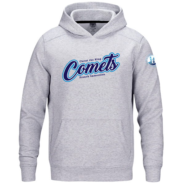 Christ The King Adult Performance Double Knit Pullover Hooded Sweatshirt with Printed Logo