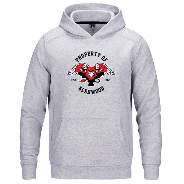 Glenwood Adult Performance Double Knit Pullover Hooded Sweatshirt with Printed Logo