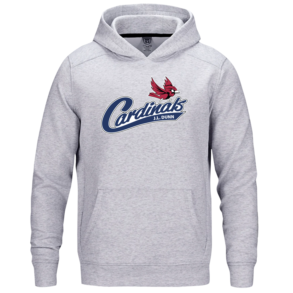 Cardinals Adult Performance Double Knit Pullover Hooded Sweatshirt with Printed Logo