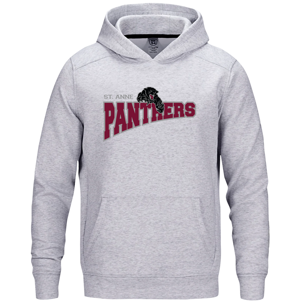 St. Anne Panthers Adult Performance Double Knit Pullover Hooded Sweatshirt with Printed Logo