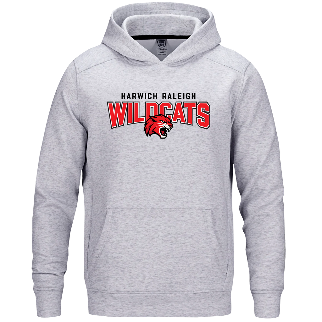 Harwich Raleigh Adult Performance Double Knit Pullover Hooded Sweatshirt with Printed Logo