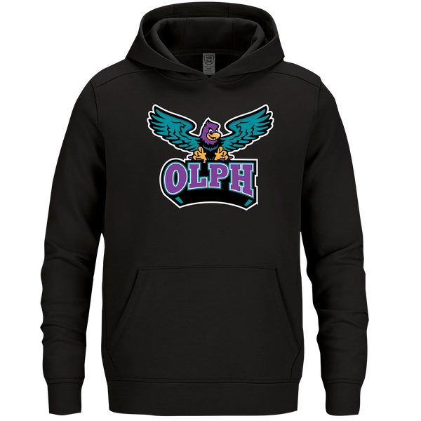 OLPH Adult Performance Double Knit Pullover Hooded Sweatshirt with Printed Logo