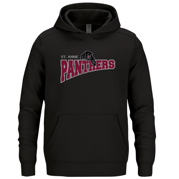 St. Anne Panthers Adult Performance Double Knit Pullover Hooded Sweatshirt with Printed Logo