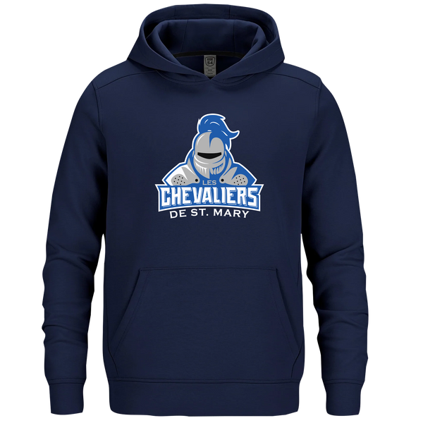 Les Chevaliers De St. Mary Adult Performance Double Knit Pullover Hooded Sweatshirt with Printed Logo
