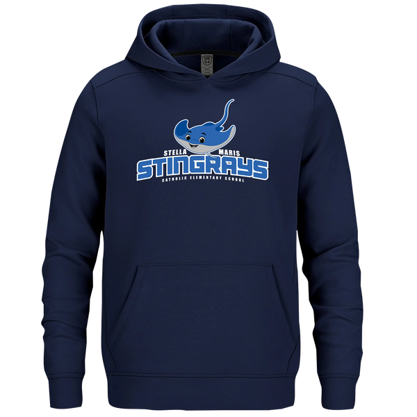 Stella Maris Adult Performance Double Knit Pullover Hooded Sweatshirt with Printed Logo
