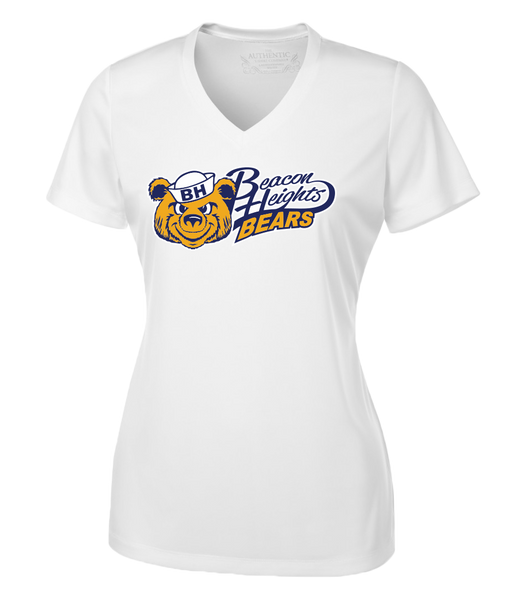 Beacon Heights Bears Ladies 'Alternate Script' Dri-Fit Short Sleeve with Printed Logo