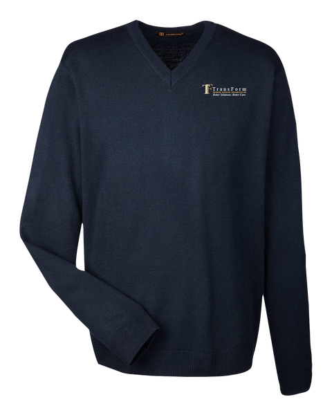 TransForm Adult V-Neck Sweater with Embroidered Logo