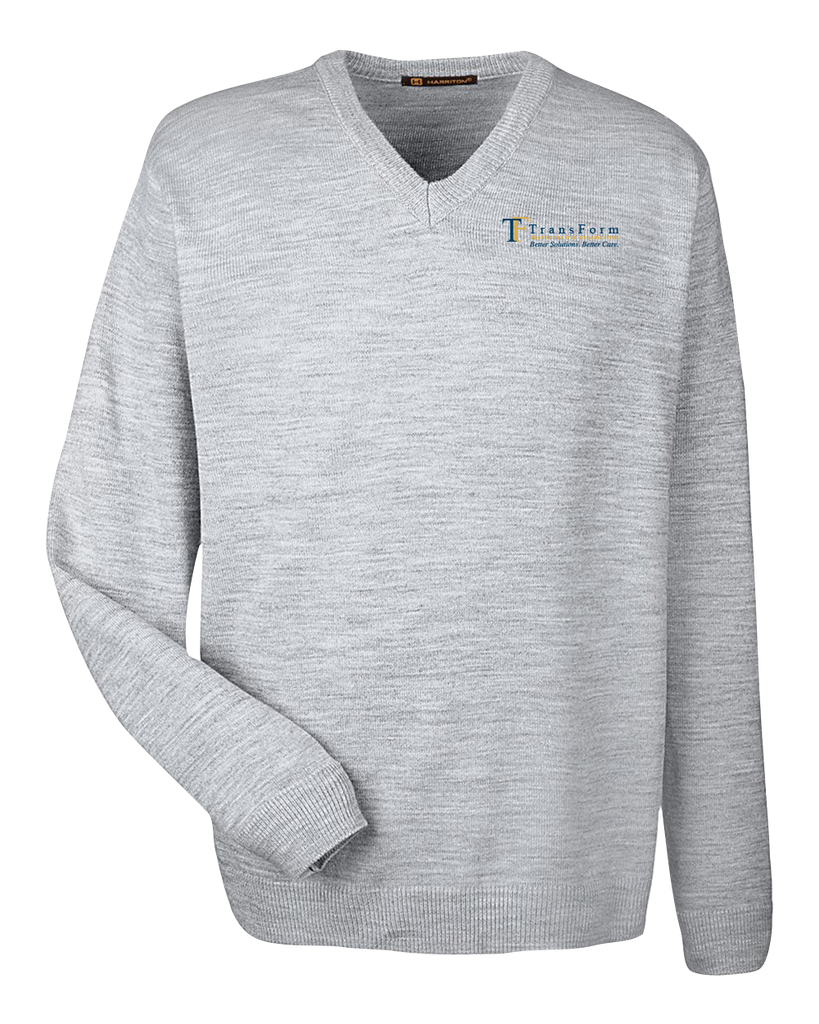 TransForm Adult V-Neck Sweater with Embroidered Logo