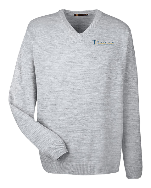 TransForm Adult V-Neck Sweater with Embroidered Logo