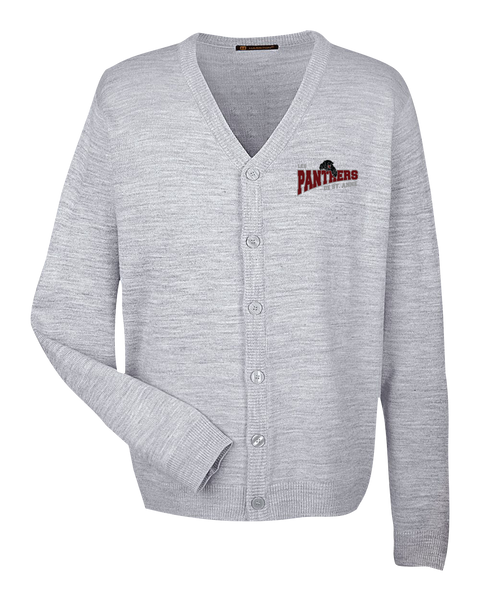 St. Anne Panthers Men's V-Neck Sweater with Embroidered Logo
