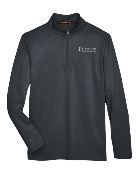 TransForm Adult Snag Protection Plus Quarter-Zip Pullover with Printed Logo