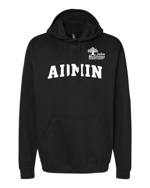 "Admin" John McGivney Adult Pullover Hoodie with Printed Logo