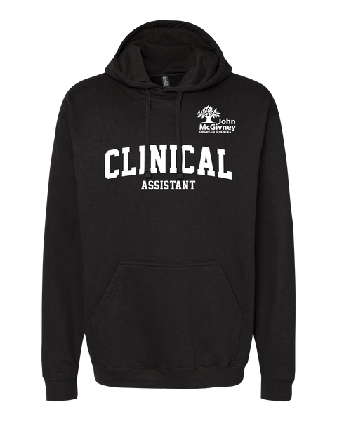"Clinical Assistant" John McGivney Adult Pullover Hoodie with Printed Logo