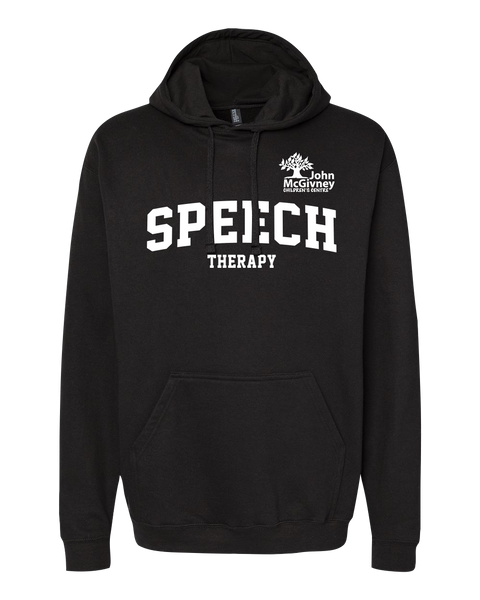 "Speech Therapy" John McGivney Adult Pullover Hoodie with Printed Logo