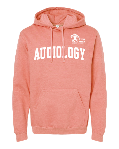 "Audiology" John McGivney Adult Pullover Hoodie with Printed Logo
