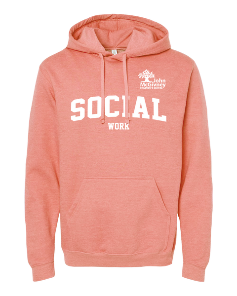"Social Work" John McGivney Adult Pullover Hoodie with Printed Logo